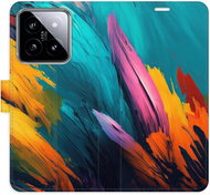 iSaprio flip pouzdro Orange Paint 02 pro Xiaomi 14 - Phone Case