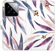 iSaprio flip pouzdro Ornamental Leaves pro Xiaomi 14 - Phone Case