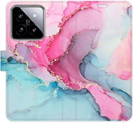 iSaprio flip pouzdro PinkBlue Marble pro Xiaomi 14 - Phone Case