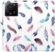 iSaprio flip pouzdro Colorful Feathers pro Xiaomi 13T / 13T Pro - Phone Case