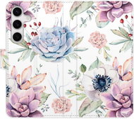 iSaprio flip case Succulents Pattern for Samsung Galaxy S24 - Phone Case