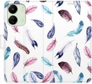 iSaprio flip pouzdro Colorful Feathers pro Xiaomi Redmi 13C - Phone Case
