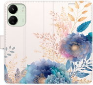 iSaprio flip pouzdro Ornamental Flowers 03 pro Xiaomi Redmi 13C - Phone Case