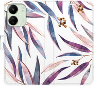 iSaprio flip pouzdro Ornamental Leaves pro Xiaomi Redmi 13C - Phone Case