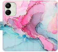 iSaprio flip pouzdro PinkBlue Marble pro Xiaomi Redmi 13C - Phone Case