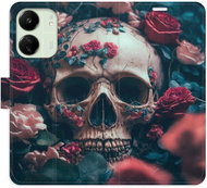 iSaprio flip pouzdro Skull in Roses 02 pro Xiaomi Redmi 13C - Phone Case