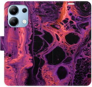 iSaprio flip pouzdro Abstract Dark 02 pro Xiaomi Redmi Note 13 - Phone Case
