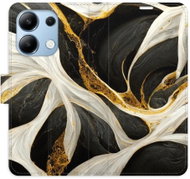 iSaprio flip pouzdro BlackGold Marble pro Xiaomi Redmi Note 13 - Phone Case