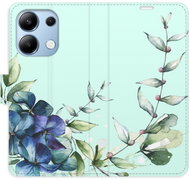 iSaprio flip pouzdro Blue Flowers pro Xiaomi Redmi Note 13 - Phone Case