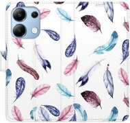 iSaprio flip pouzdro Colorful Feathers pro Xiaomi Redmi Note 13 - Phone Case