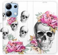 iSaprio flip pouzdro Crazy Skull pro Xiaomi Redmi Note 13 - Phone Case