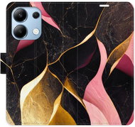 iSaprio flip pouzdro Gold Pink Marble 02 pro Xiaomi Redmi Note 13 - Phone Case