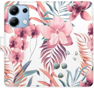 iSaprio flip pouzdro Pink Flowers 02 pro Xiaomi Redmi Note 13 - Phone Case