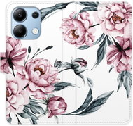 iSaprio flip pouzdro Pink Flowers pro Xiaomi Redmi Note 13 - Phone Case