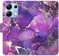 iSaprio flip pouzdro Purple Marble pro Xiaomi Redmi Note 13 - Phone Case