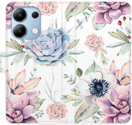 iSaprio flip pouzdro Succulents Pattern pro Xiaomi Redmi Note 13 - Phone Case