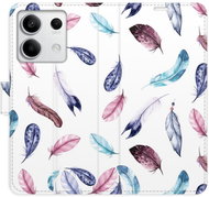 iSaprio flip pouzdro Colorful Feathers pro Xiaomi Redmi Note 13 5G - Phone Case