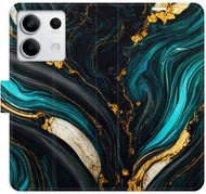 iSaprio flip pouzdro Dark Paint pro Xiaomi Redmi Note 13 5G - Phone Case