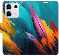 iSaprio flip pouzdro Orange Paint 02 pro Xiaomi Redmi Note 13 5G - Phone Case