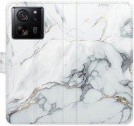 iSaprio flip pouzdro SilverMarble 15 pro Xiaomi 13T / 13T Pro - Phone Case