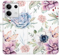 iSaprio flip pouzdro Succulents Pattern pro Xiaomi Redmi Note 13 5G - Phone Case