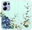 Pouzdro Blue Flowers pro Xiaomi Redmi Note 13 Pro