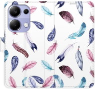 iSaprio flip pouzdro Colorful Feathers pro Xiaomi Redmi Note 13 Pro - Phone Case