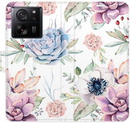 iSaprio flip pouzdro Succulents Pattern pro Xiaomi 13T / 13T Pro - Phone Case