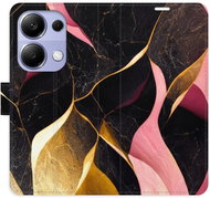 iSaprio flip pouzdro Gold Pink Marble 02 pro Xiaomi Redmi Note 13 Pro - Phone Case