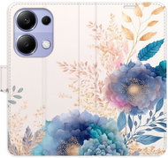 iSaprio flip pouzdro Ornamental Flowers 03 pro Xiaomi Redmi Note 13 Pro - Phone Case