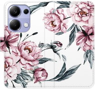 iSaprio flip pouzdro Pink Flowers pro Xiaomi Redmi Note 13 Pro - Phone Case