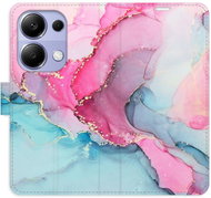 iSaprio flip case PinkBlue Marble for Xiaomi Redmi Note 13 Pro - Phone Case