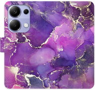 iSaprio flip pouzdro Purple Marble pro Xiaomi Redmi Note 13 Pro - Phone Case