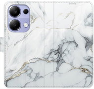 iSaprio flip pouzdro SilverMarble 15 pro Xiaomi Redmi Note 13 Pro - Phone Case