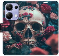 iSaprio flip pouzdro Skull in Roses 02 pro Xiaomi Redmi Note 13 Pro - Phone Case