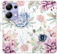 iSaprio flip pouzdro Succulents Pattern pro Xiaomi Redmi Note 13 Pro - Phone Case