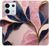 iSaprio flip pouzdro Pink Leaves pro Xiaomi Redmi Note 13 Pro 5G / Poco X6 5G - Phone Case