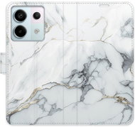 iSaprio flip pouzdro SilverMarble 15 pro Xiaomi Redmi Note 13 Pro 5G / Poco X6 5G - Phone Case