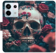 iSaprio flip pouzdro Skull in Roses 02 pro Xiaomi Redmi Note 13 Pro 5G / Poco X6 5G - Phone Case