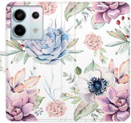 iSaprio flip pouzdro Succulents Pattern pro Xiaomi Redmi Note 13 Pro 5G / Poco X6 5G - Phone Case