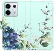 iSaprio flip case Blue Flowers for Xiaomi Redmi Note 13 Pro+ 5G - Phone Case