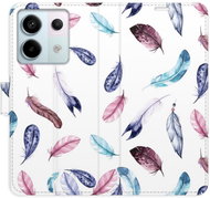 iSaprio flip pouzdro Colorful Feathers pro Xiaomi Redmi Note 13 Pro+ 5G - Phone Case