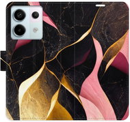 iSaprio flip pouzdro Gold Pink Marble 02 pro Xiaomi Redmi Note 13 Pro+ 5G - Phone Case