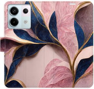 iSaprio flip pouzdro Pink Leaves pro Xiaomi Redmi Note 13 Pro+ 5G - Phone Case