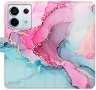 iSaprio flip pouzdro PinkBlue Marble pro Xiaomi Redmi Note 13 Pro+ 5G - Phone Case
