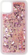 iWill Glitter Liquid Heart Apple iPhone 11 rózsaszín tok - Telefon tok