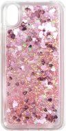 iWill Glitter Liquid Heart Case for HUAWEI Y5 (2019)/Honor 8S, Pink - Phone Cover