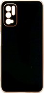 iWill Luxury Electroplating Phone Case a Xiaomi Redmi Note 10 5G készülékhez Black - Telefon tok
