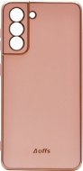 iWill Luxury Electroplating Phone Case a Galaxy S21 készülékhez Pink - Telefon tok