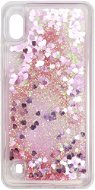iWill Glitter Liquid Heart Case for Samsung Galaxy A10, Pink - Phone Cover
